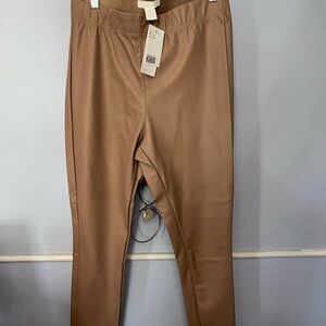 H&M vegan leather pants.
